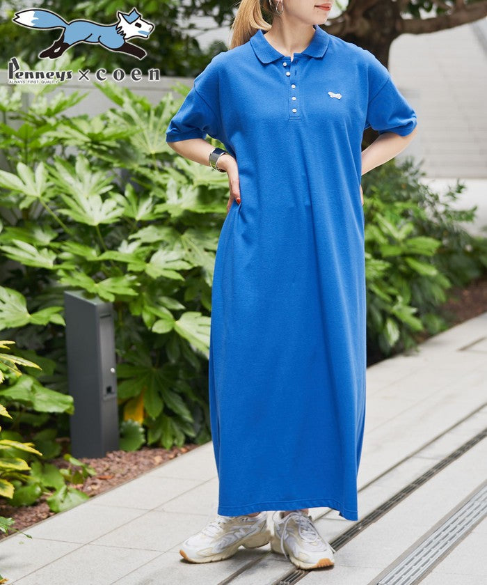 PENNEYS(ぺニーズ)別注 ポロワンピース COBALT