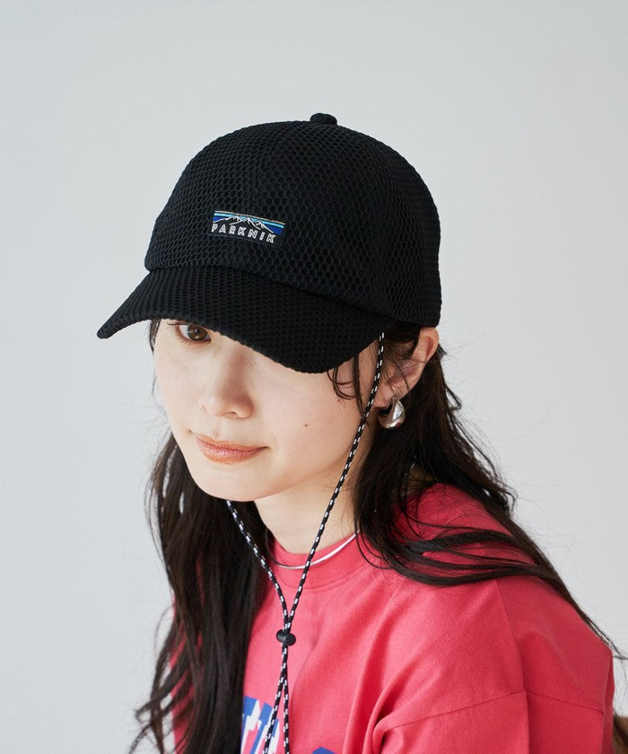 ＜Parknik＞メッシュキャップ BLACK