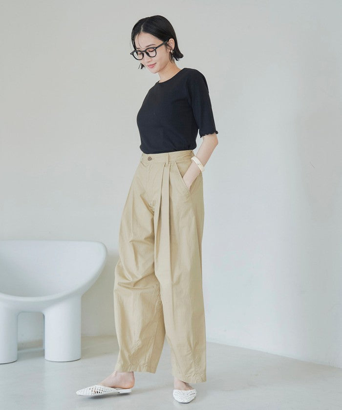 メロークルーリブTシャツ COBALT