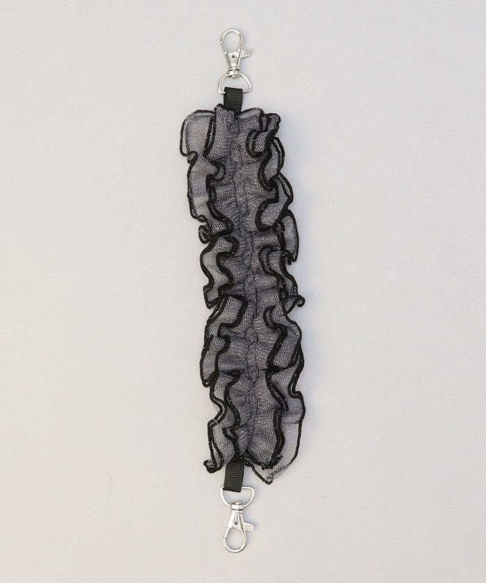 配色メローラメチュールストラップ DK.GRAY