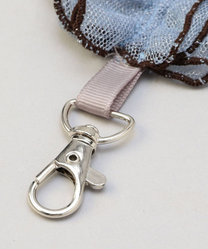 配色メローラメチュールストラップ DK.GRAY