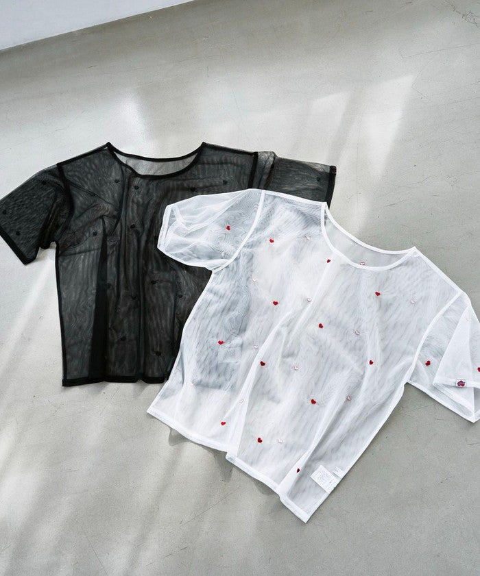 SunnySports（サニースポーツ）別注チュールTシャツ OFF WHITE