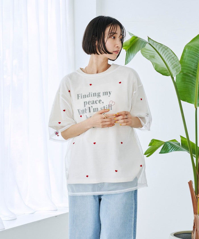 SunnySports（サニースポーツ）別注チュールTシャツ OFF WHITE