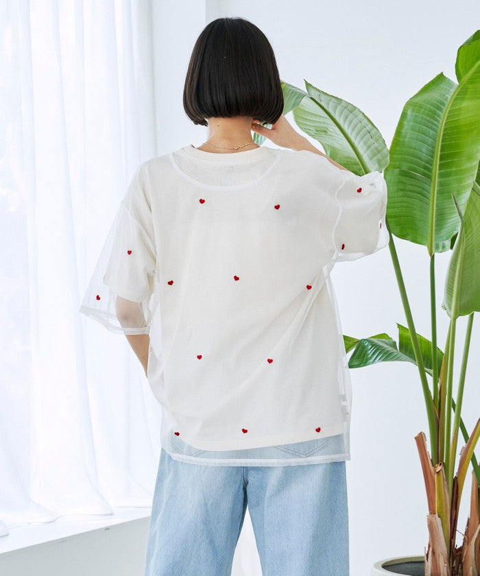SunnySports（サニースポーツ）別注チュールTシャツ OFF WHITE