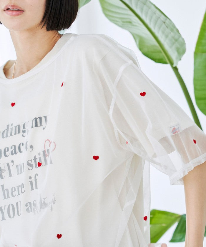 SunnySports（サニースポーツ）別注チュールTシャツ OFF WHITE