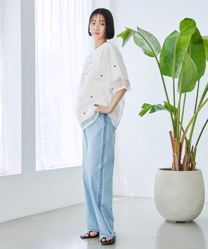 SunnySports（サニースポーツ）別注チュールTシャツ OFF WHITE