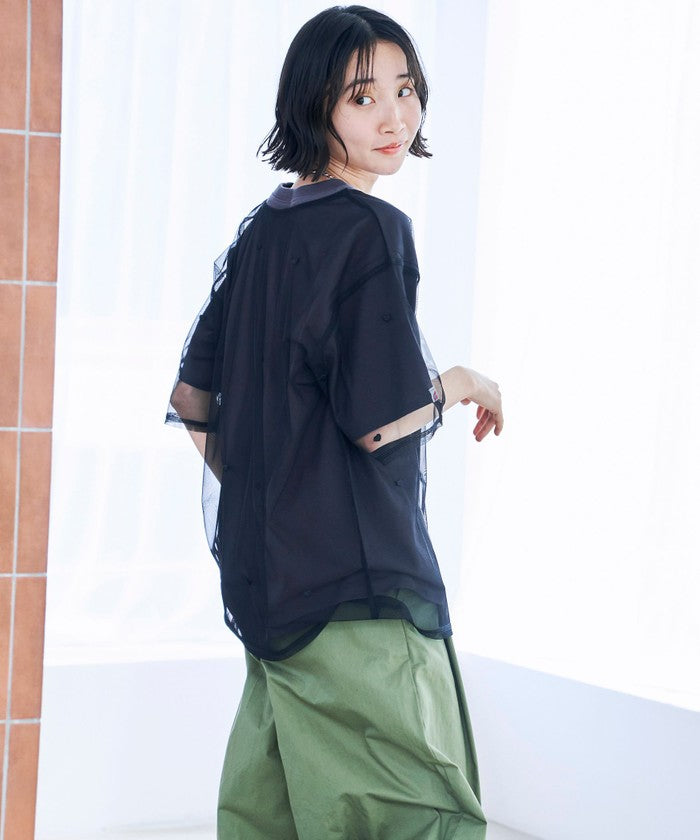SunnySports（サニースポーツ）別注チュールTシャツ OFF WHITE