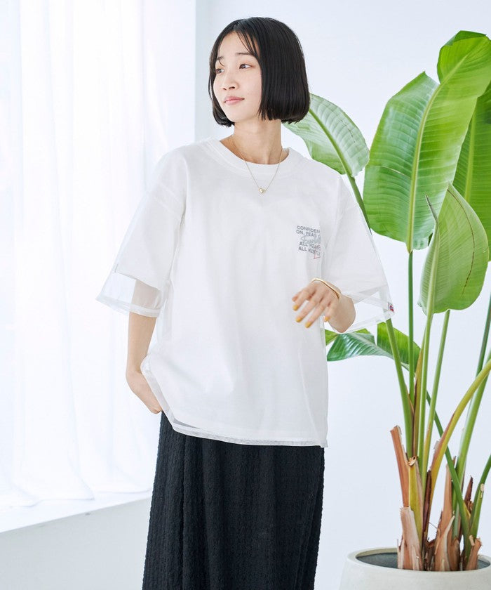 SunnySports（サニースポーツ）別注チュールTシャツ OFF WHITE