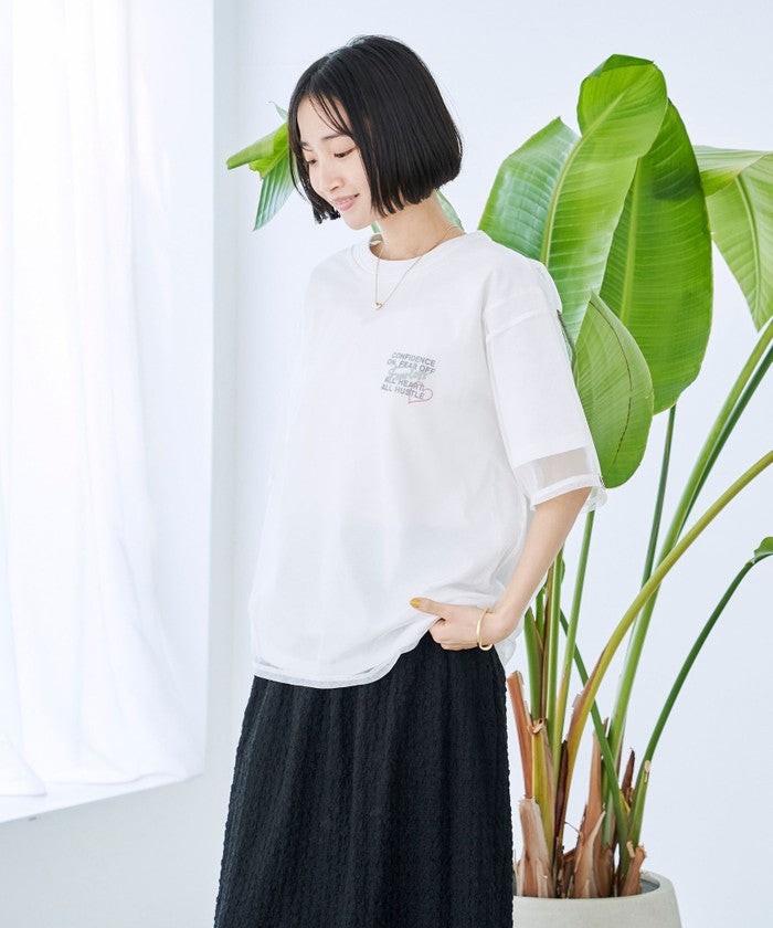SunnySports（サニースポーツ）別注チュールTシャツ OFF WHITE