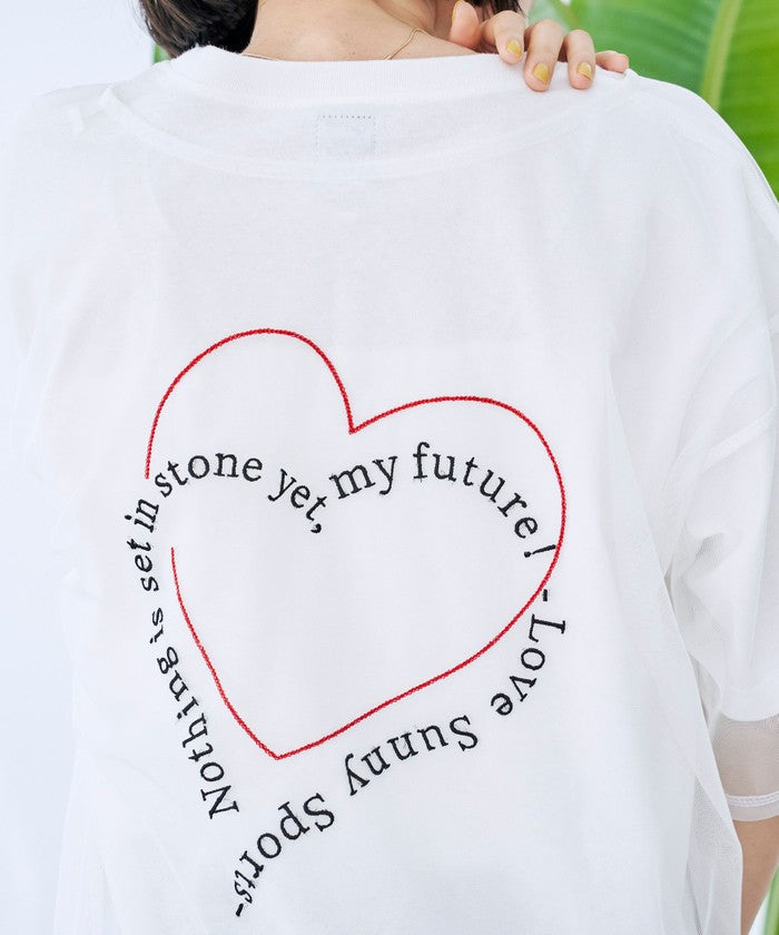 SunnySports（サニースポーツ）別注チュールTシャツ OFF WHITE