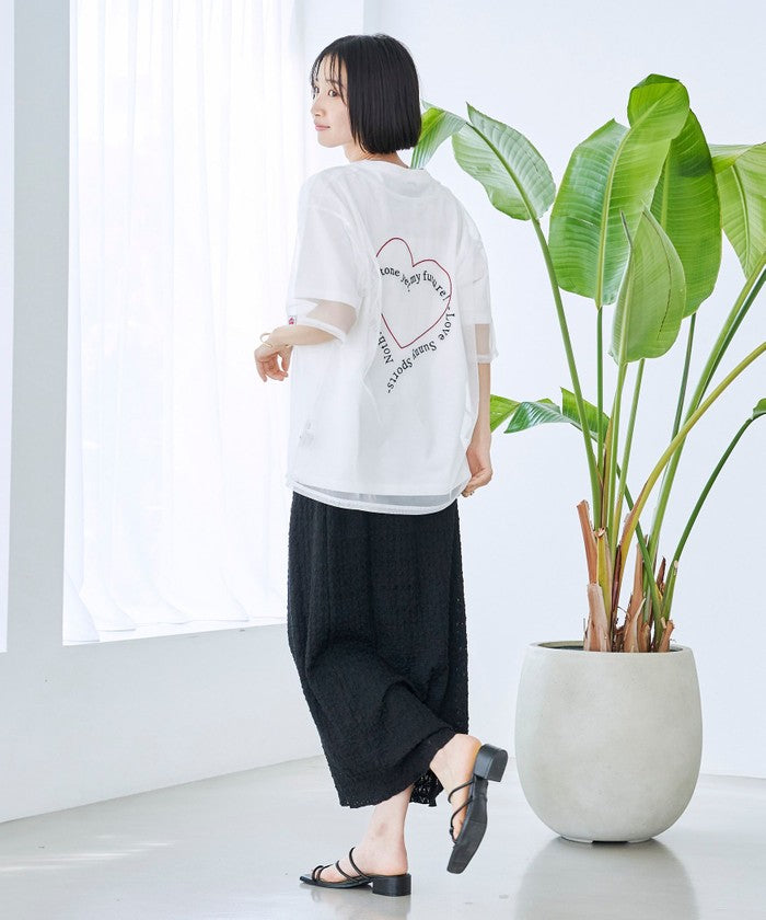 SunnySports（サニースポーツ）別注チュールTシャツ OFF WHITE