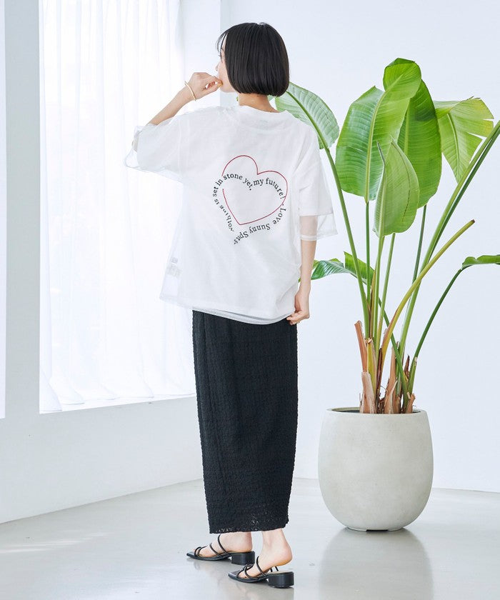 SunnySports（サニースポーツ）別注チュールTシャツ OFF WHITE