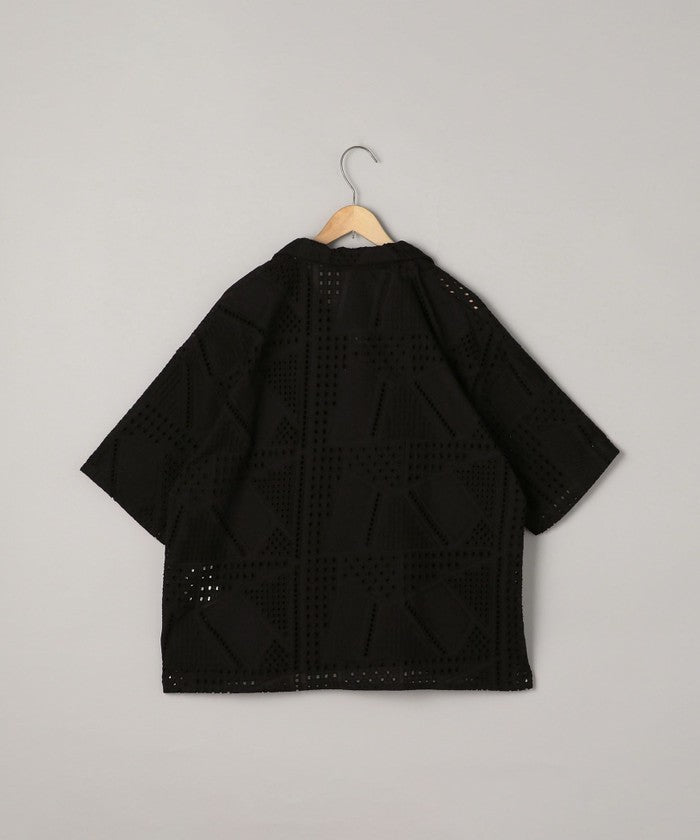 コーエン coen Suuコラボ エンブロレースHSシャツ （BLACK） BLACK