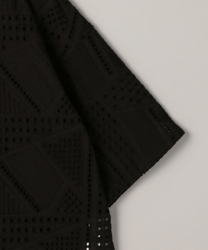 コーエン coen Suuコラボ エンブロレースHSシャツ （BLACK） BLACK