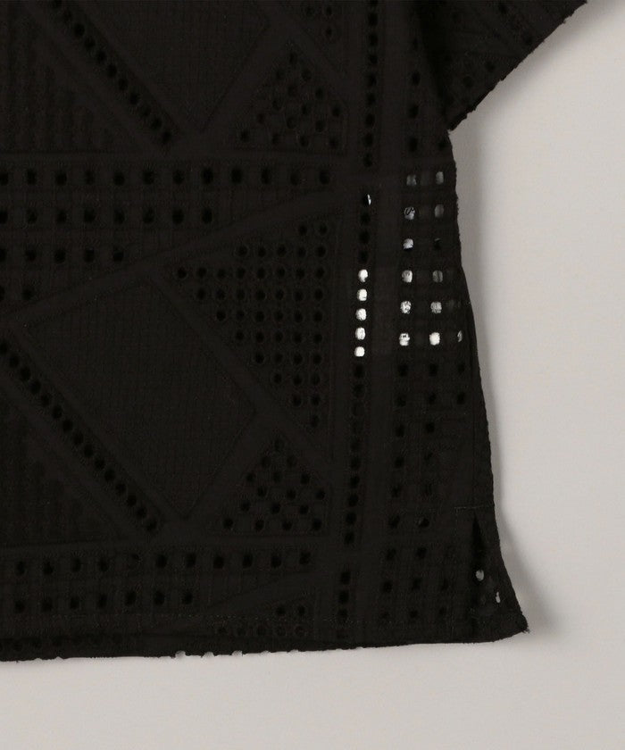 コーエン coen Suuコラボ エンブロレースHSシャツ （BLACK） BLACK