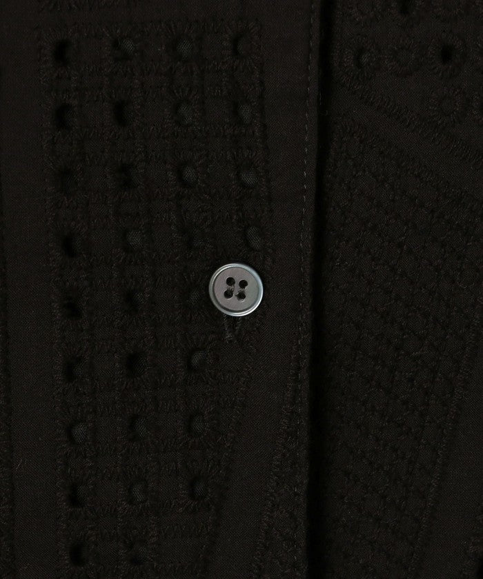 コーエン coen Suuコラボ エンブロレースHSシャツ （BLACK） BLACK