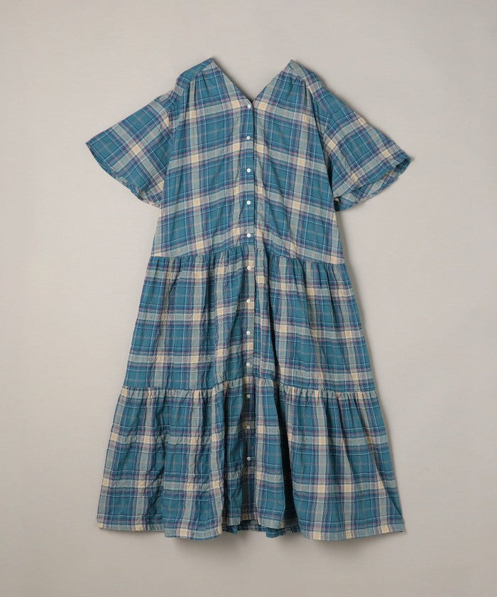 コーエン coen Suuコラボ チェックフレアスリーブOP （LT.PINK） LT.PINK