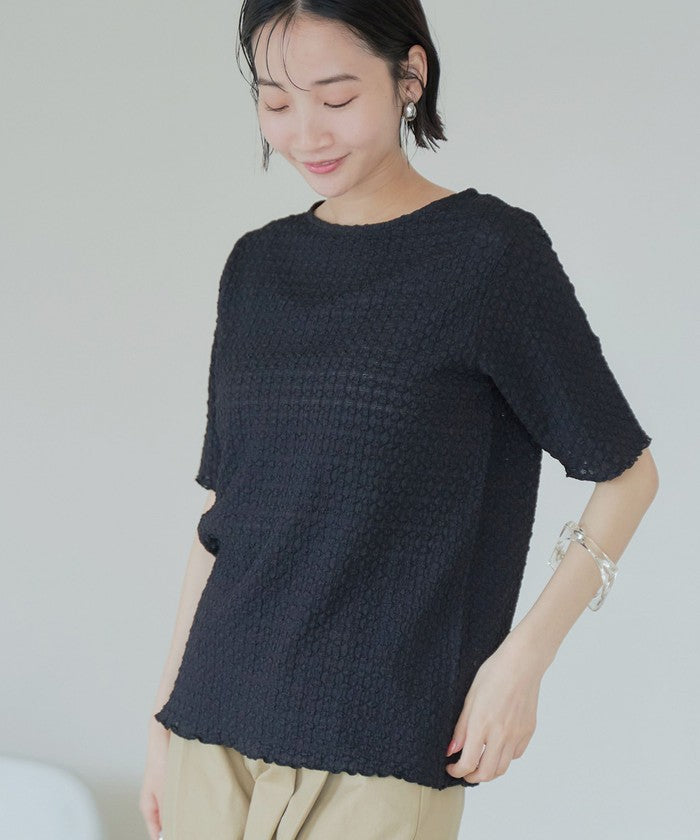 ポコポコハーフスリーブTシャツ BLACK