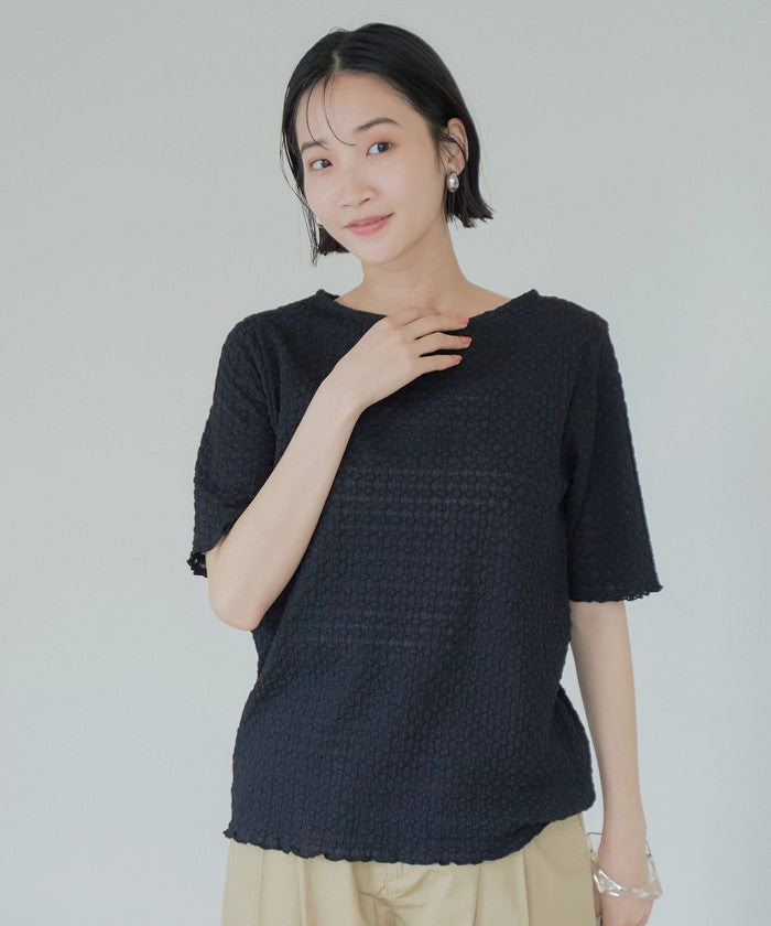 ポコポコハーフスリーブTシャツ BLACK