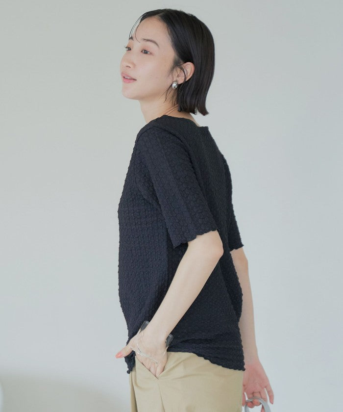 ポコポコハーフスリーブTシャツ BLACK