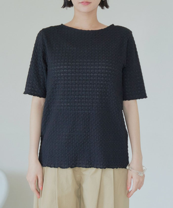 ポコポコハーフスリーブTシャツ BLACK