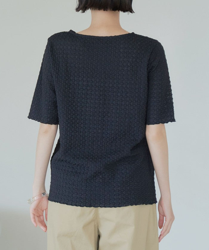 ポコポコハーフスリーブTシャツ BLACK