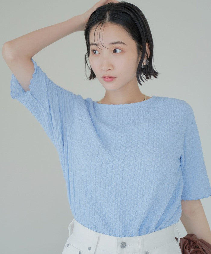ポコポコハーフスリーブTシャツ LT.BLUE
