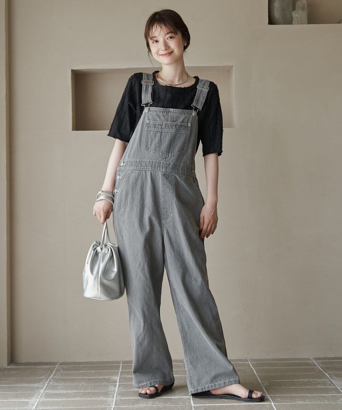 【SMITH’S（スミス）別注】 デニムサロペット オーバーオール MD.GRAY