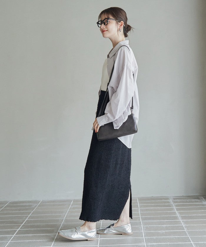 ポコポコシャーリングナローSK OFF WHITE