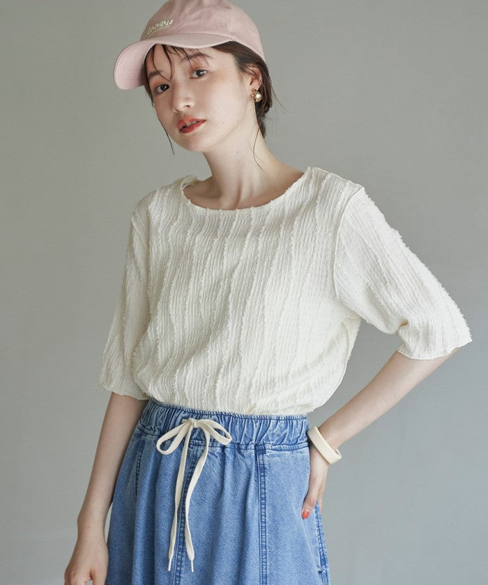 コーエン coen ナミナミカットジャカード H/S （OFF WHITE） OFF WHITE