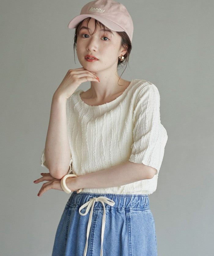 コーエン coen ナミナミカットジャカード H/S （OFF WHITE） OFF WHITE