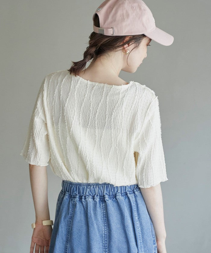コーエン coen ナミナミカットジャカード H/S （OFF WHITE） OFF WHITE