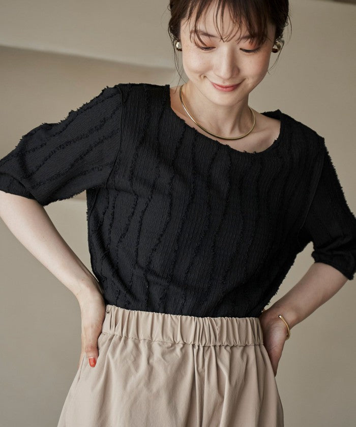 コーエン coen ナミナミカットジャカード H/S （BLACK） BLACK