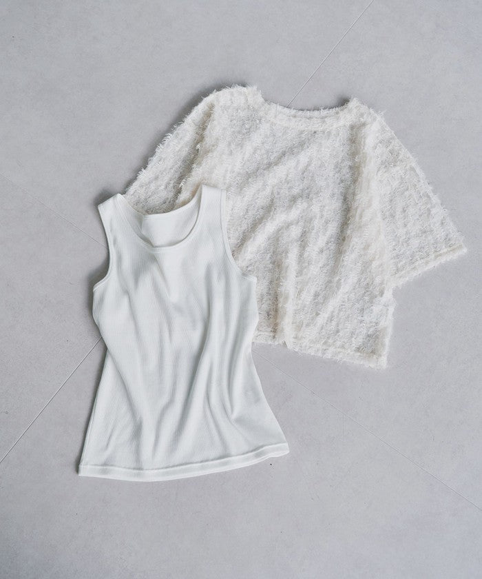 フェザーチュール&タンクセット OFF WHITE