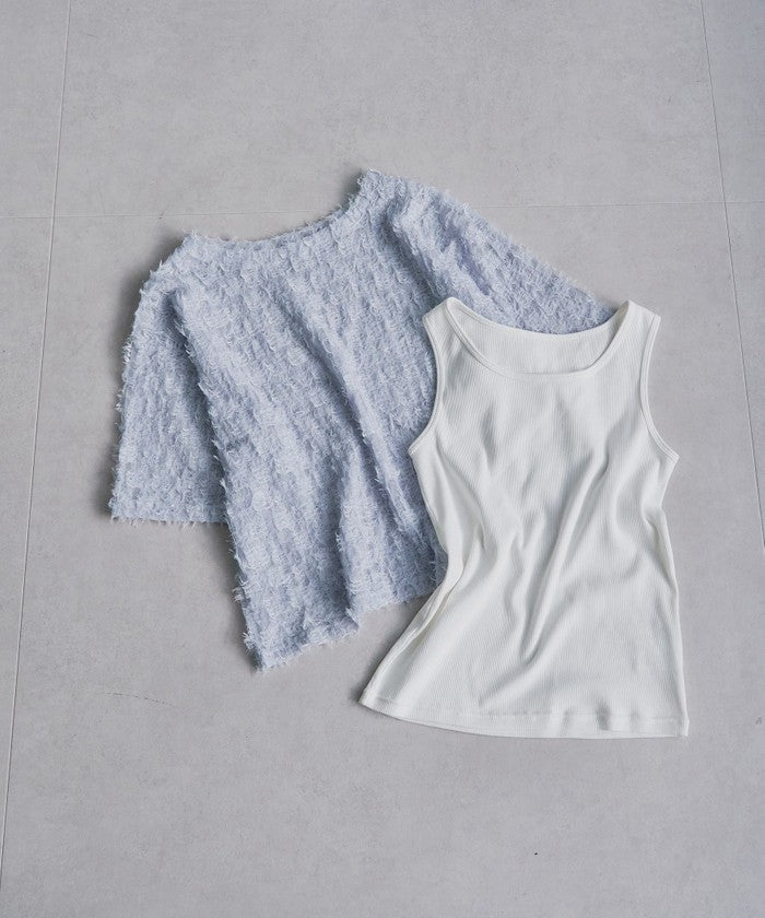 フェザーチュール&タンクセット OFF WHITE
