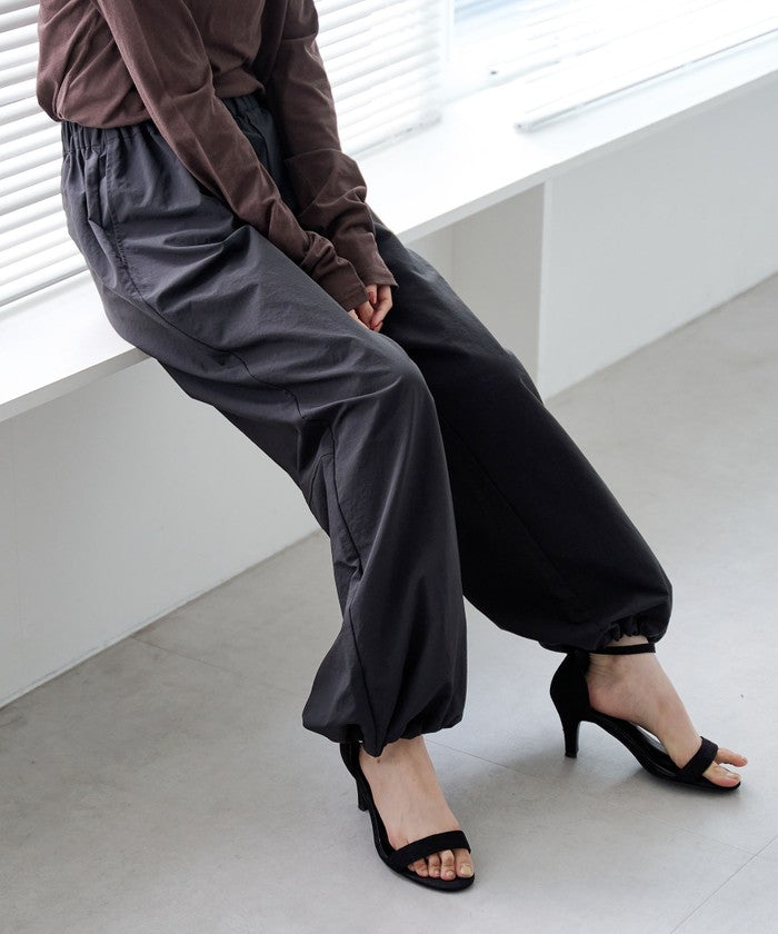 【UVカット / ストレッチ / 吸水速乾】マルチファンクション バルーンパンツ BLACK