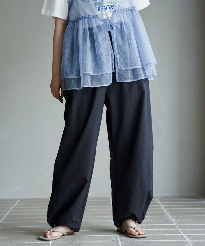 【UVカット / ストレッチ / 吸水速乾】マルチファンクション バルーンパンツ BLACK