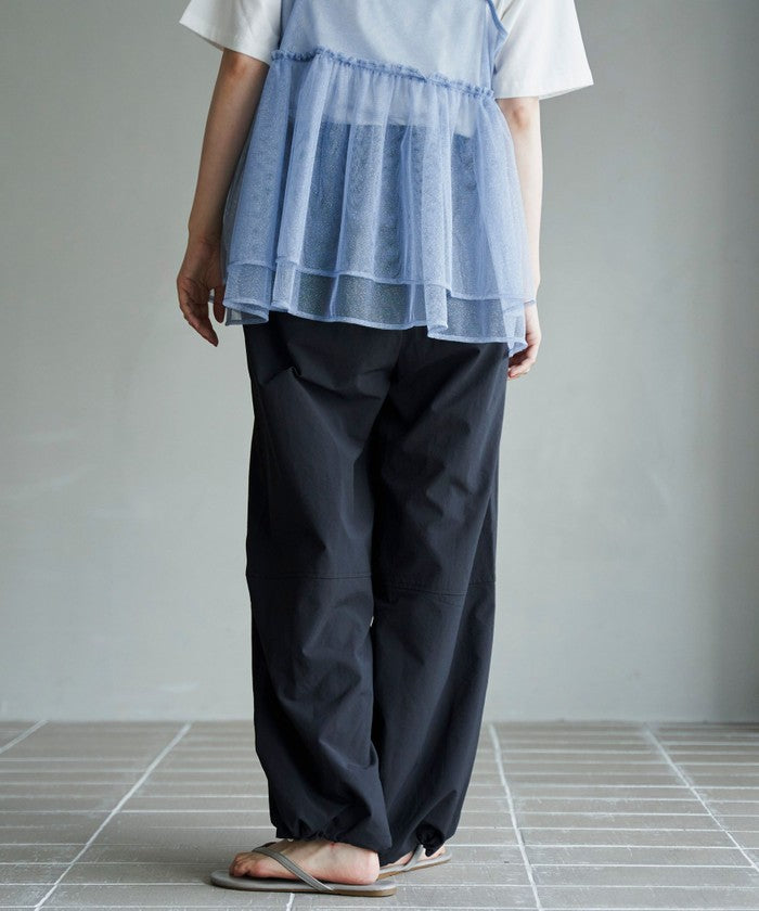 【UVカット / ストレッチ / 吸水速乾】マルチファンクション バルーンパンツ BLACK