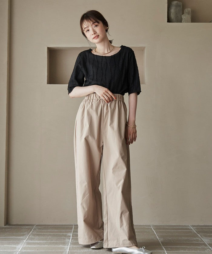 【UVカット / ストレッチ / 吸水速乾】マルチファンクション バルーンパンツ BLACK