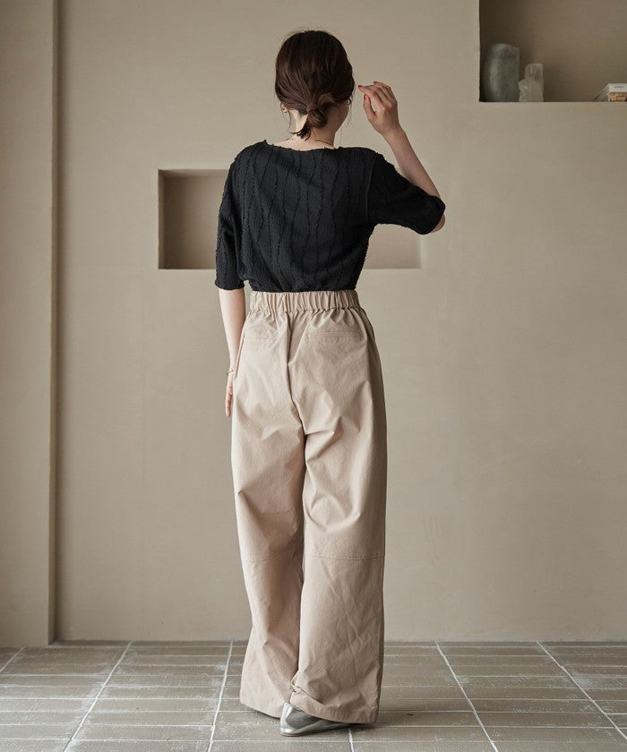 【UVカット / ストレッチ / 吸水速乾】マルチファンクション バルーンパンツ BLACK