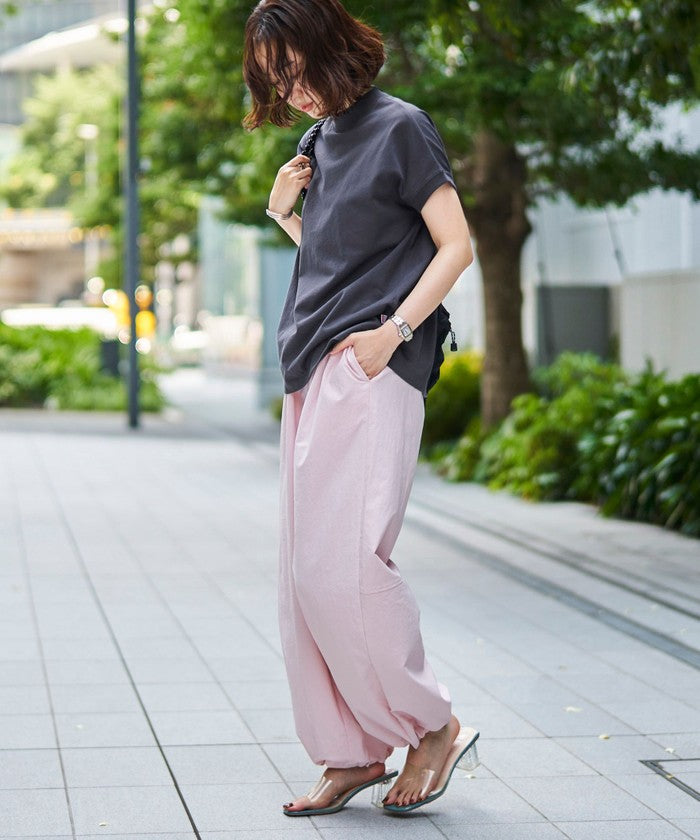 【UVカット / ストレッチ / 吸水速乾】マルチファンクション バルーンパンツ BLACK