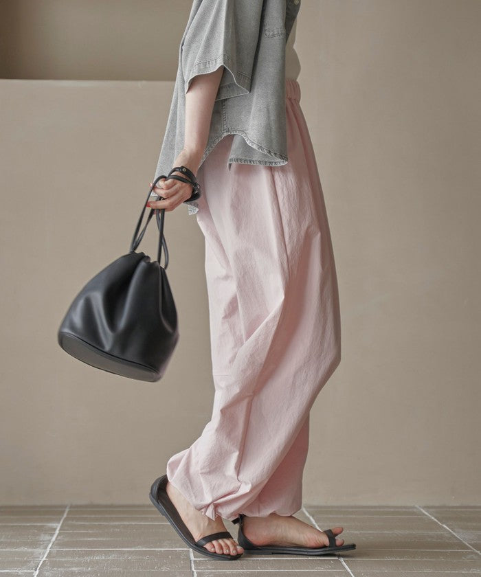 【UVカット / ストレッチ / 吸水速乾】マルチファンクション バルーンパンツ BLACK