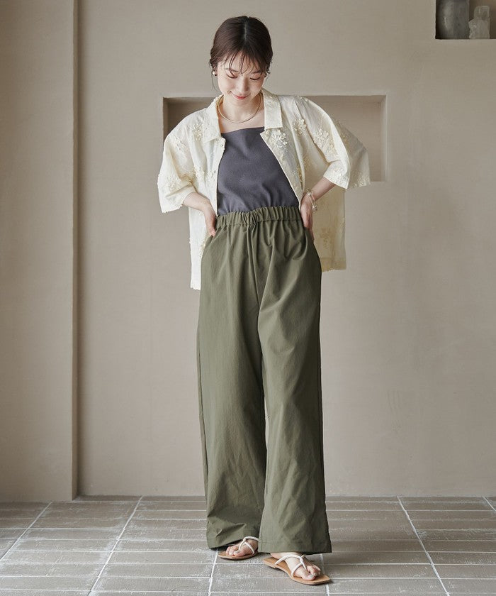 【UVカット / ストレッチ / 吸水速乾】マルチファンクション バルーンパンツ BLACK