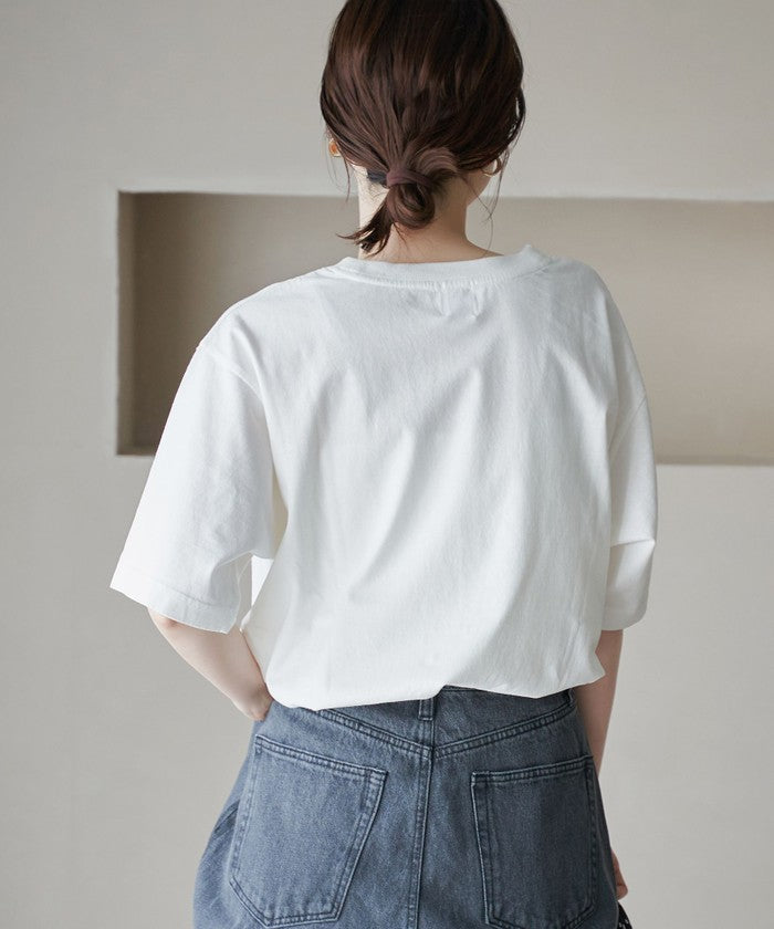 【MICKEY(ミッキー) / 別注】アソートカラフルロゴプリントユニＴシャツ OFF WHITE