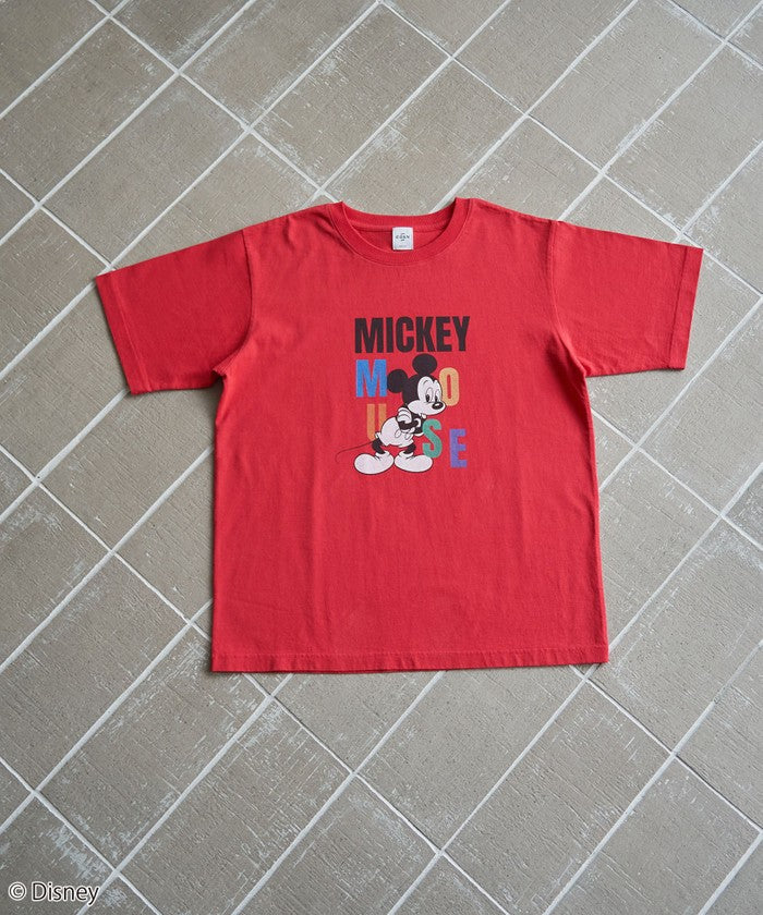 【MICKEY(ミッキー) / 別注】アソートカラフルロゴプリントユニＴシャツ OFF WHITE
