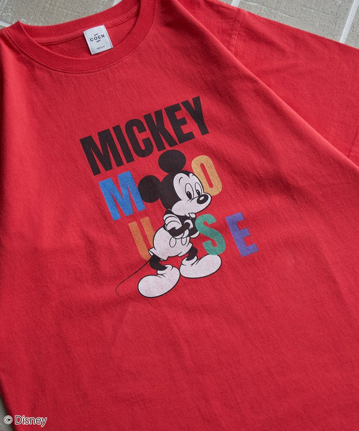 【MICKEY(ミッキー) / 別注】アソートカラフルロゴプリントユニＴシャツ OFF WHITE