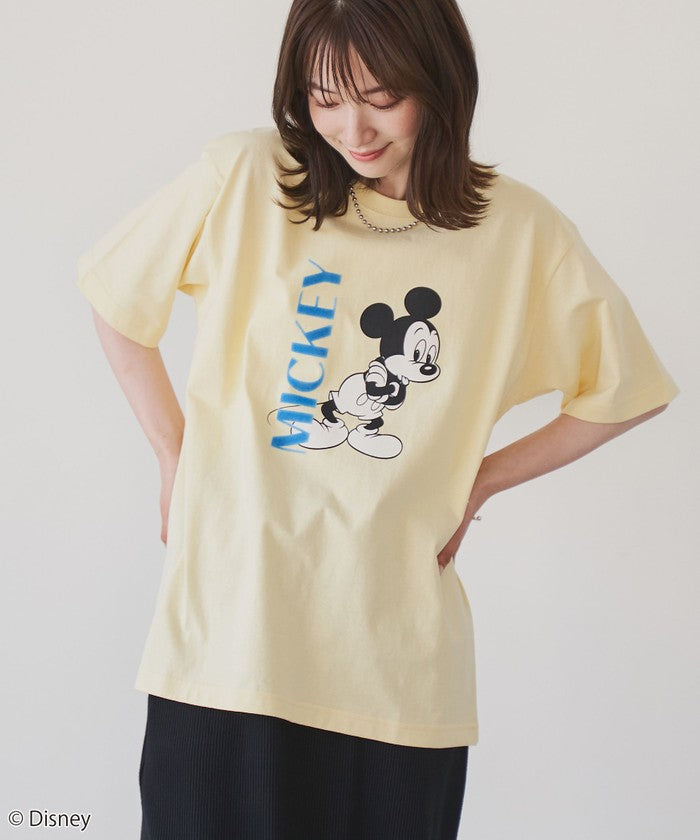【MICKEY(ミッキー) / 別注】アソートカラフルロゴプリントユニＴシャツ OFF WHITE