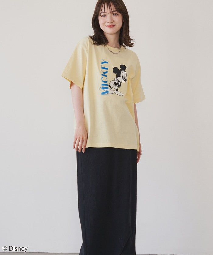 【MICKEY(ミッキー) / 別注】アソートカラフルロゴプリントユニＴシャツ OFF WHITE