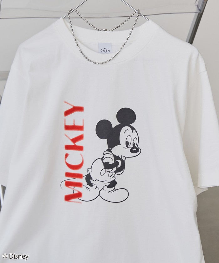 【MICKEY(ミッキー) / 別注】アソートカラフルロゴプリントユニＴシャツ OFF WHITE