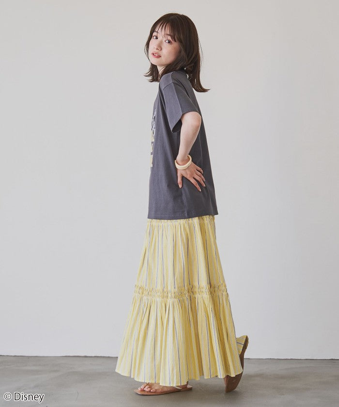 【MICKEY(ミッキー) / 別注】ミッキー＆ミニー / コンパクトプリントＴシャツ OFF WHITE